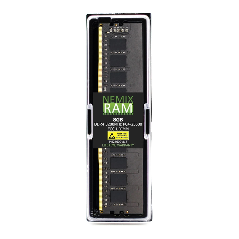 Nemix 8GB (1x8GB) DDR4 3200MHz ECC UDIMM ME25600-818K1-G