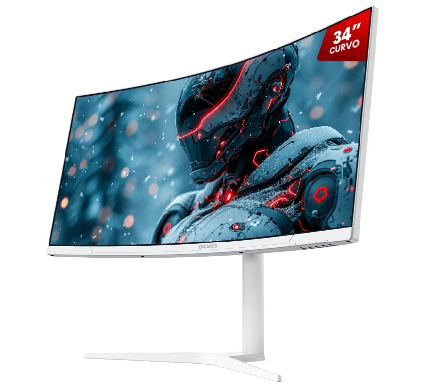 PCyes Z-max 34" Curvo White Z34C