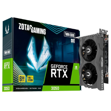 ZOTAC Gaming GeForce RTX 3050 Twin Edge OC 6GB GDDR6 96-bit