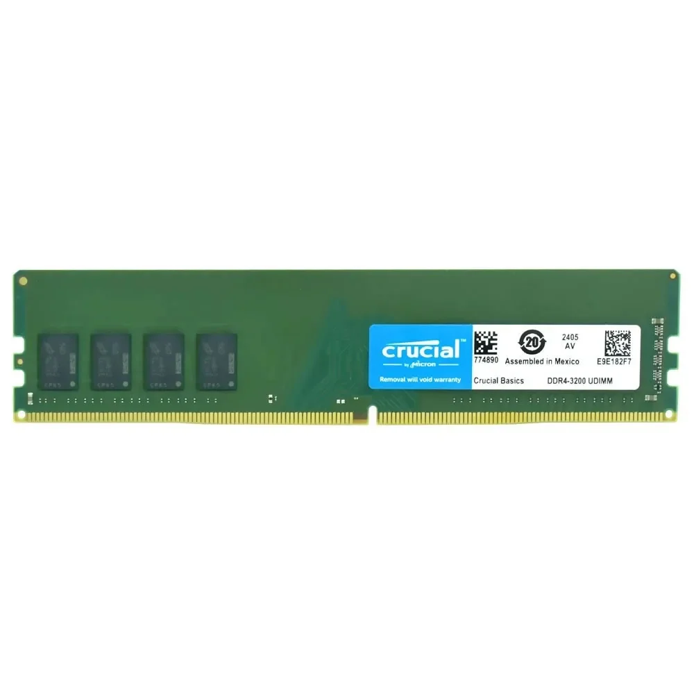 Crucial Basics 8GB (1x8GB) DDR4 3200MHz CL22 UDIMM CB8GU3200