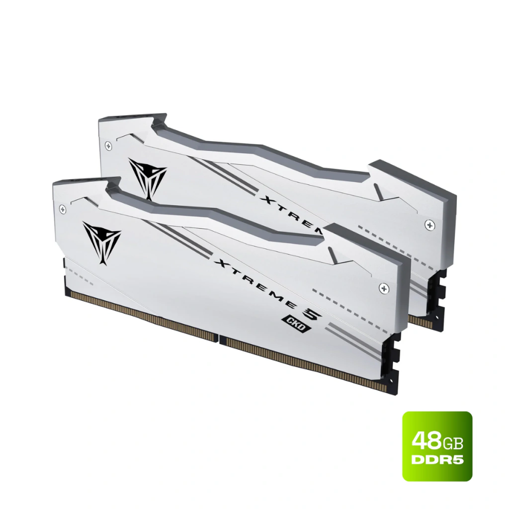 Patriot Viper Xtreme 5 CKD 48GB (2x24GB) DDR5 9600MHz CL46 Branca UDIMM VX548G9646CK