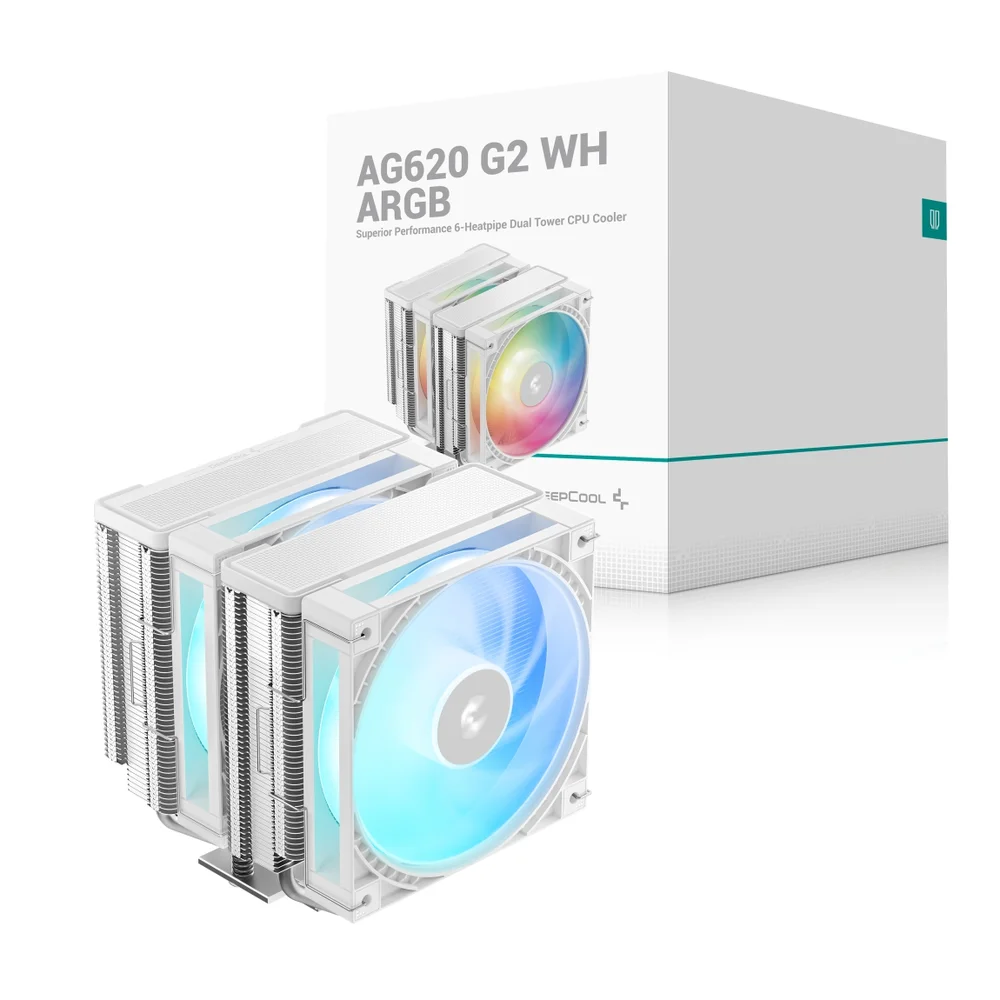 DeepCool AG620 G2 White ARGB R-AG620-WHAMMG2-G