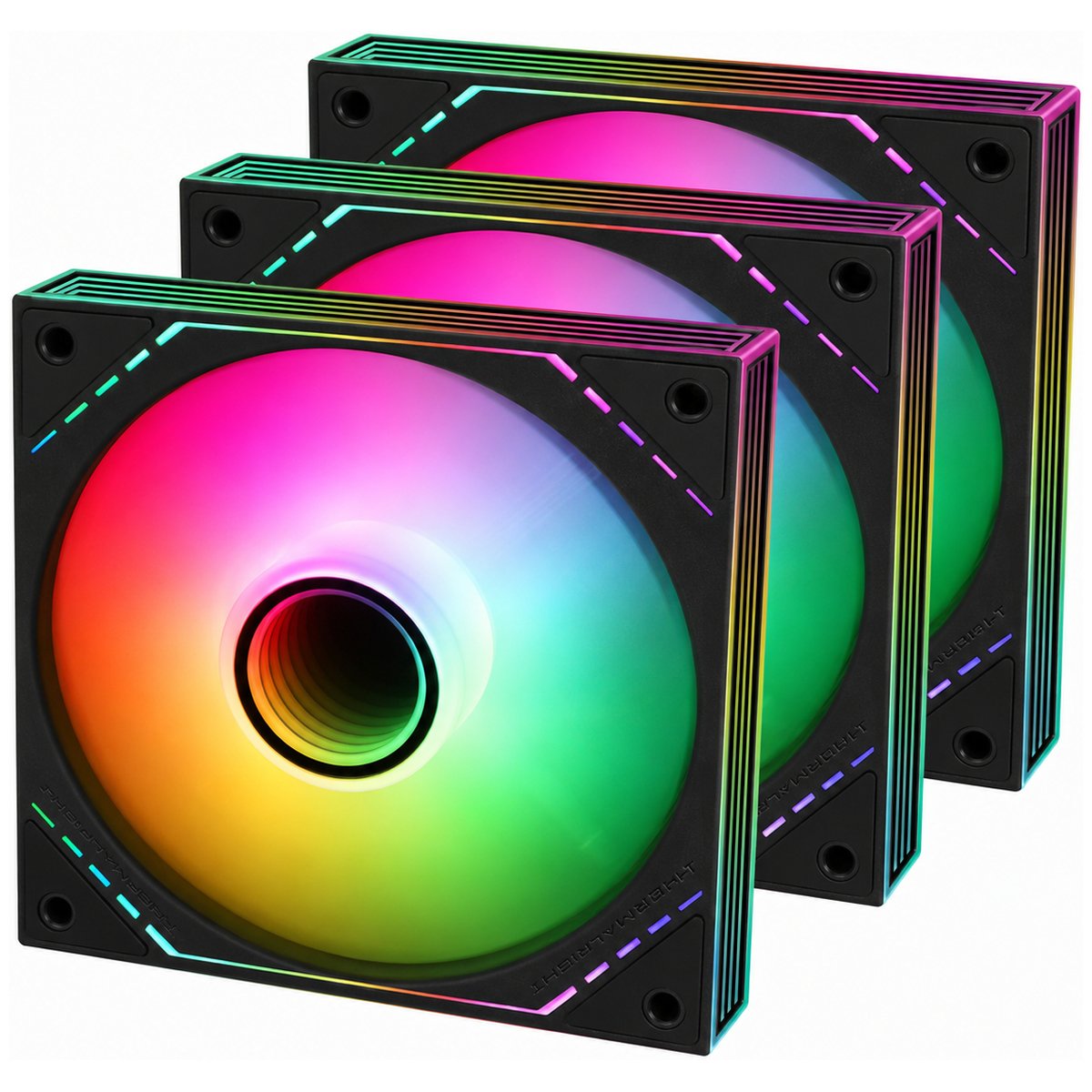 Thermalright TL-M12-S 120mm ARGB Preto Kit 3 Fans TL-M12-S