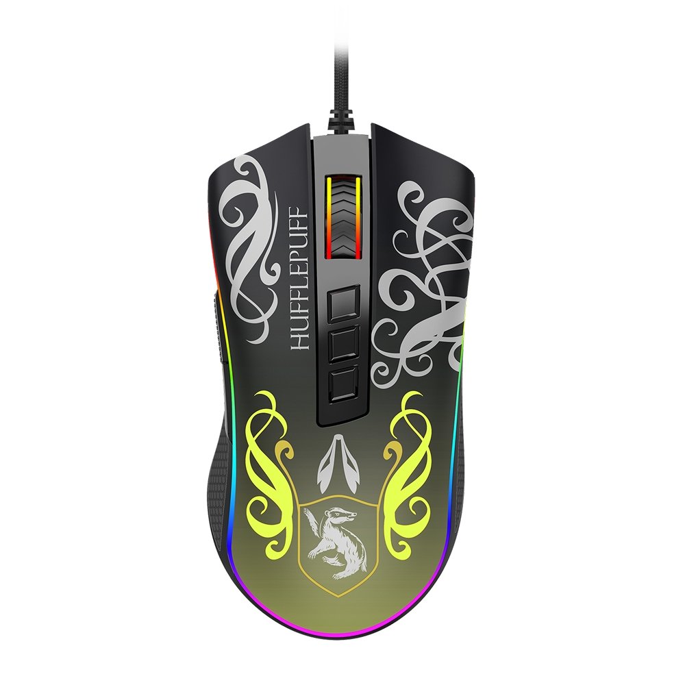 Redragon Harry Potter Lufa-Lufa Preto e Amarelo Com Fio HP-711H