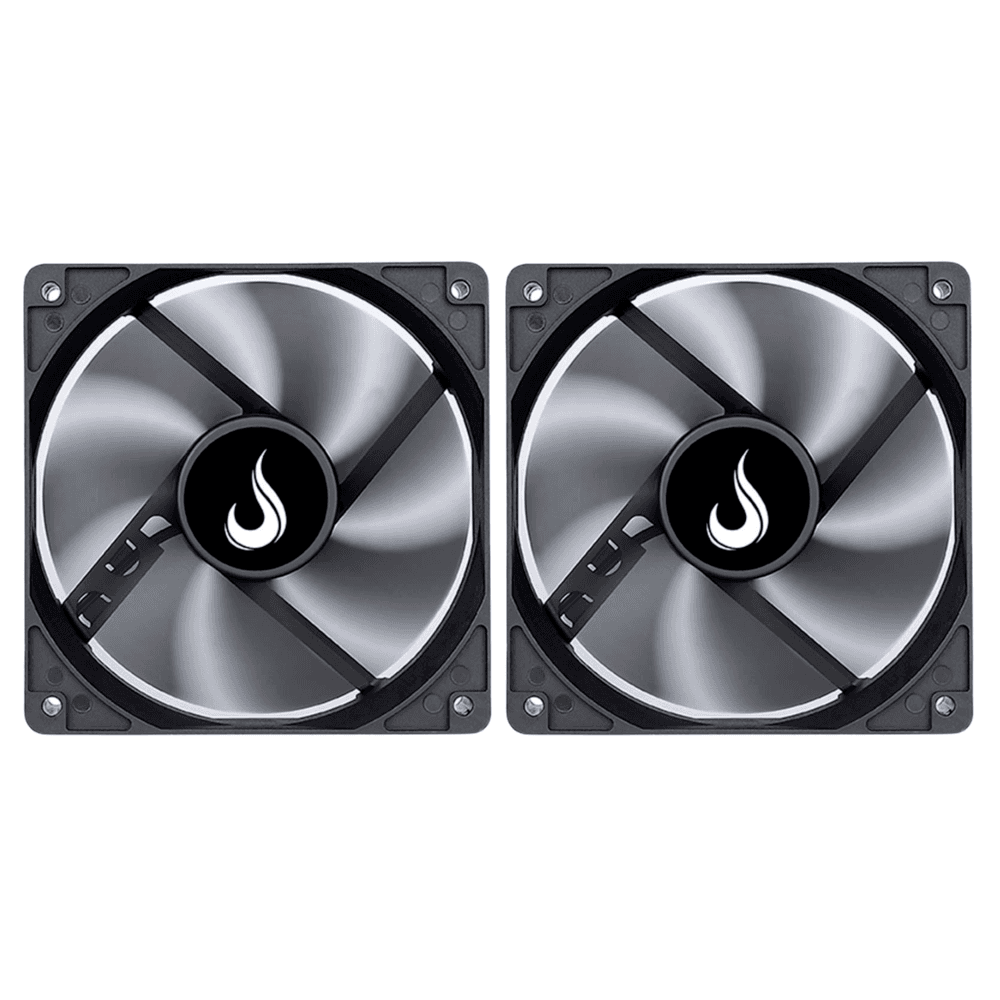 Rise Mode Cooler Fan 120mm Preto Kit 2 Fans RM-BK-01-FB