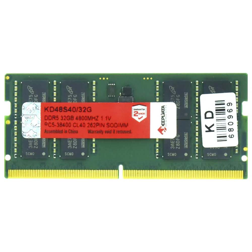 Keepdata 32GB (1x32GB) DDR5 4800MHz CL40 SODIMM KD48S40/32G