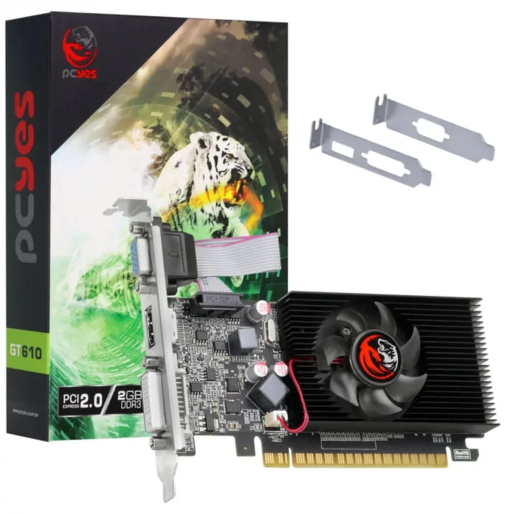 NVIDIA GeForce GT 610 GDDR3 2GB 64-bit Low Profile