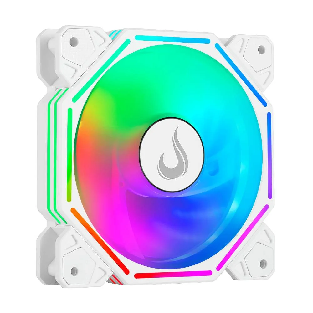 Rise Mode Hex Turbine Pwm 120mm ARGB Branco RM-H-ARGB-TOR-W