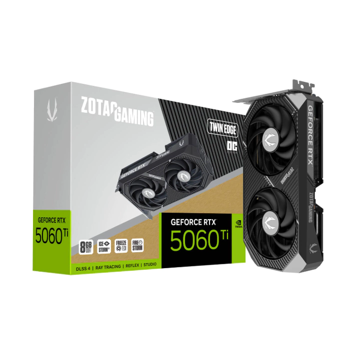 ZOTAC Gaming GeForce RTX 5060 Ti Twin Edge OC 8GB GDDR7 128-bit