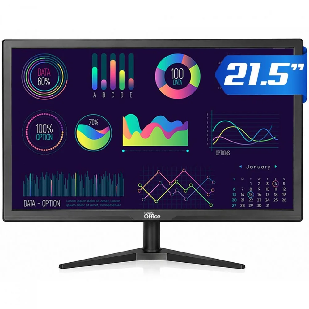Dr. Office 21.5 Preto DO-MN-PD21FSFB1B