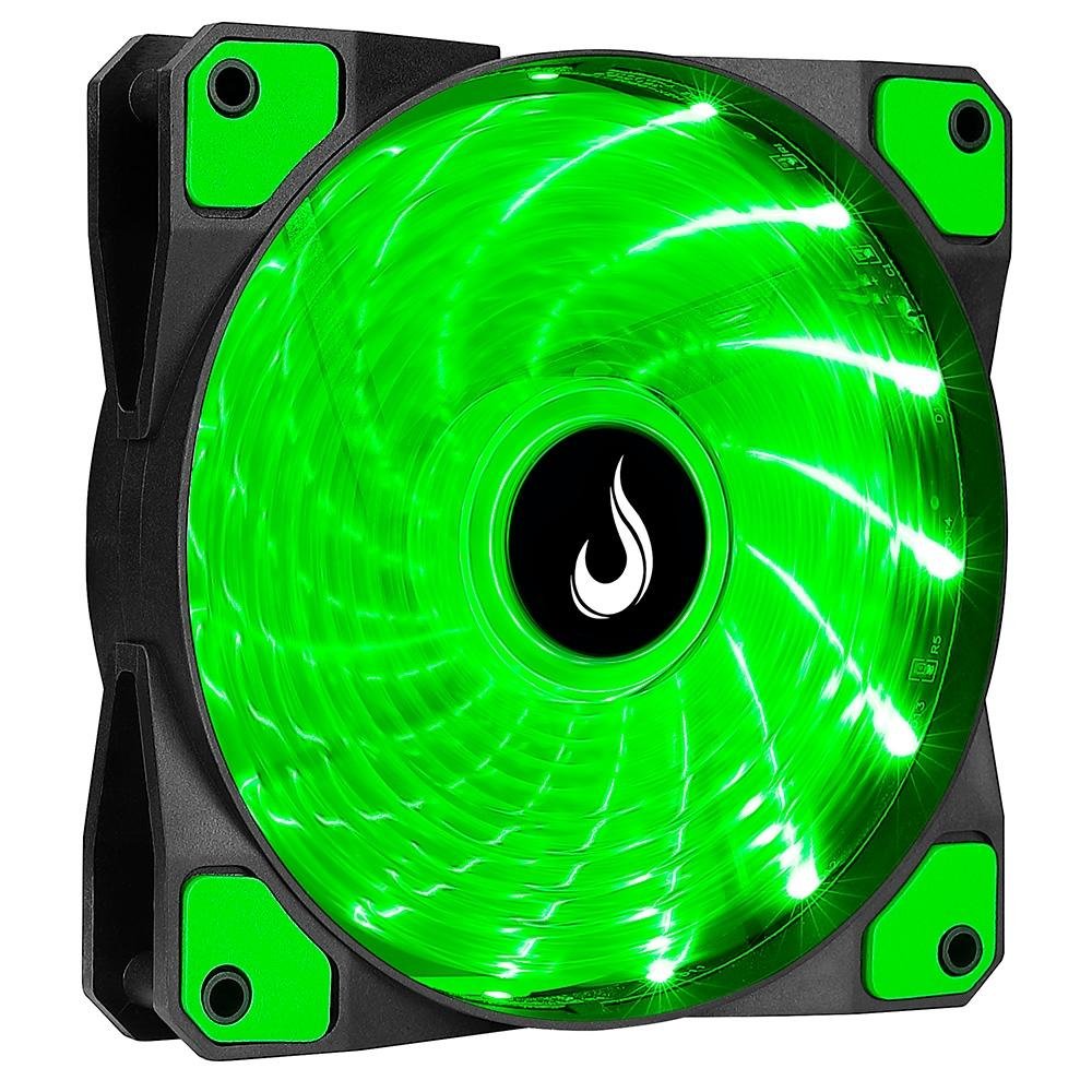 Rise Mode Wind W1 120mm LED Verde Preto RM-WN-01-BG