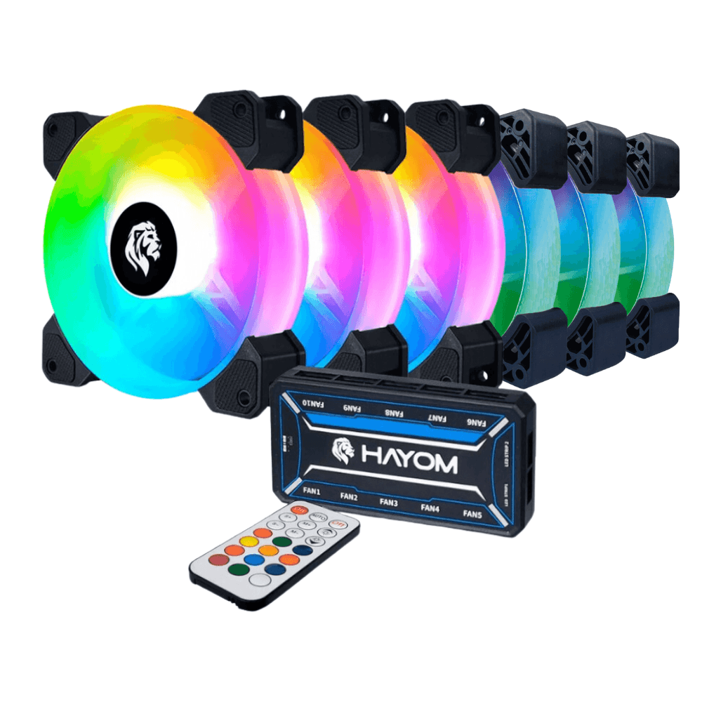 Hayom FC1306 120mm RGB Kit 6 Fans FC1306