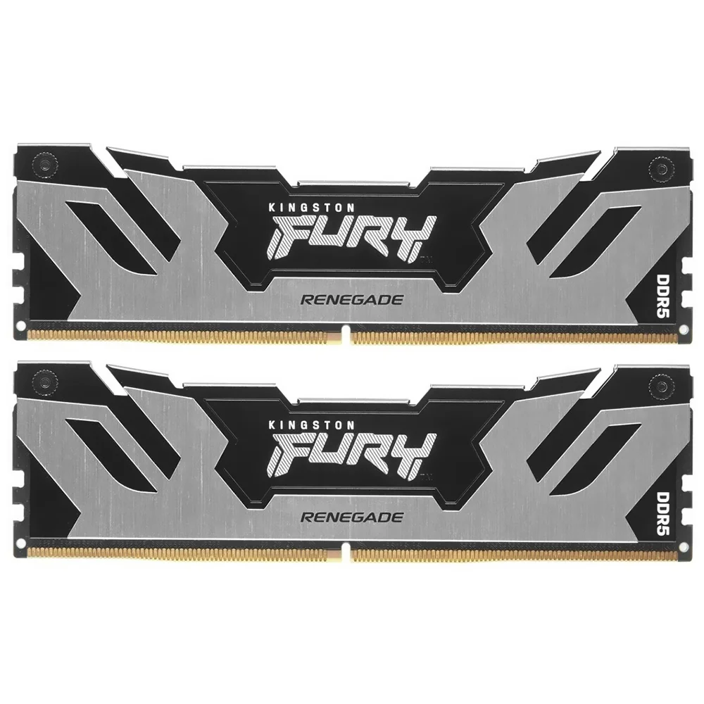 Kingston Fury Renegade 96GB (2x48GB) DDR5 6400MHz CL32 Preto / Prata UDIMM KF564C32RSK2-96
