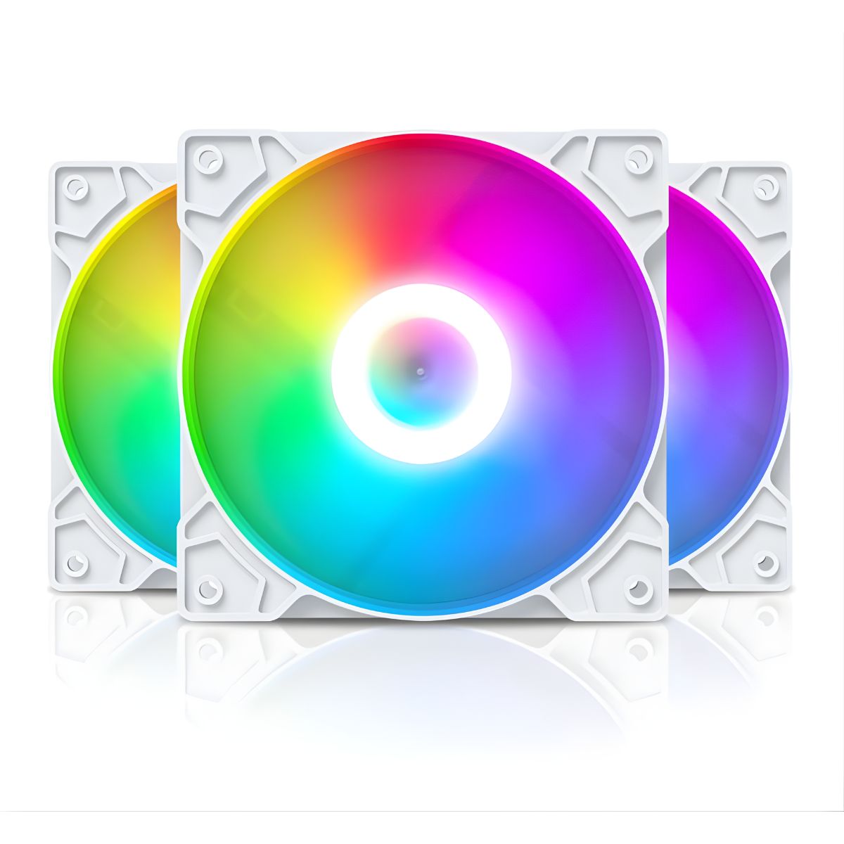 Snaker Shadow Argb 120mm ARGB Branco Kit 3 Fans