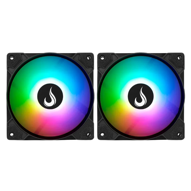 Rise Mode X ARGB 120mm ARGB Preto Kit 2 Fans RM-XLD-ARGB