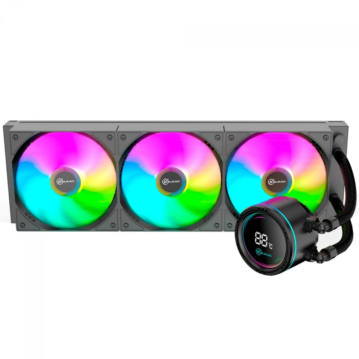 Kalkan Alpha 360 ARGB 360mm Preto KLK00048