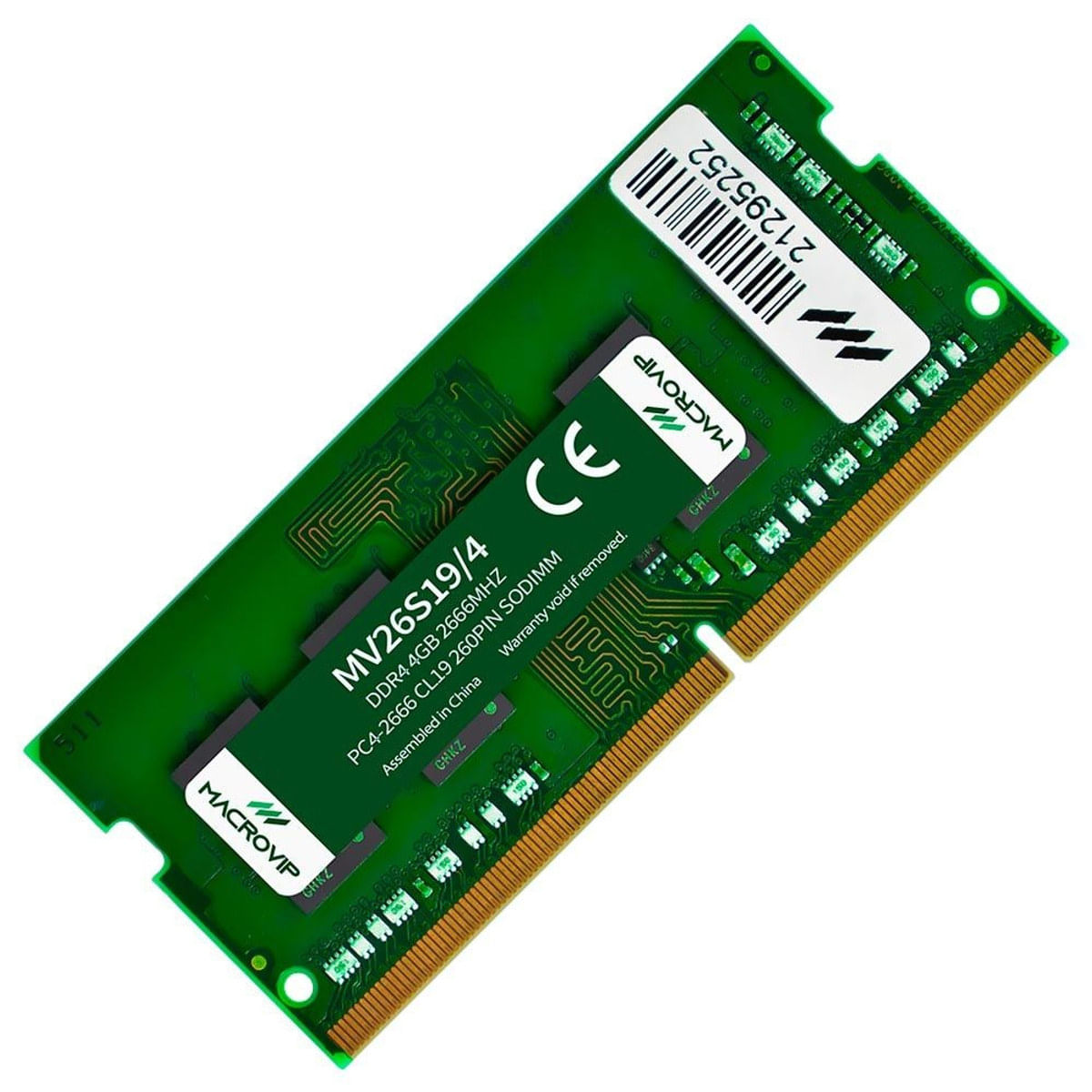 Macrovip 4GB (1x4GB) DDR4 2666MHz CL19 SODIMM MV26S19/4