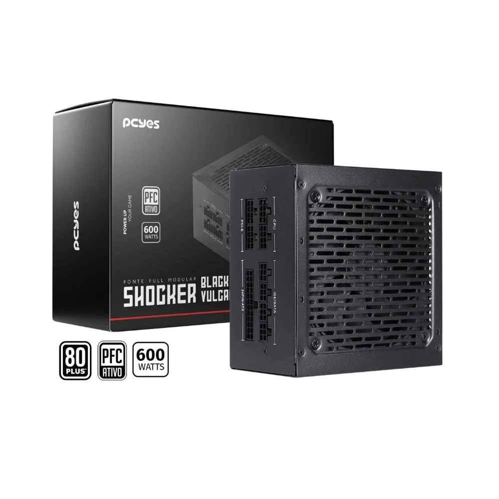 PCyes Shocker PF600SHW 600W 80 Plus Modular