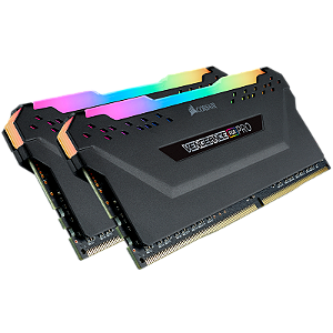 Corsair Vengeance RGB Pro 32GB (2x16GB) DDR4 2666MHz CL16 Preto RGB UDIMM CMW32GX4M2A2666C16