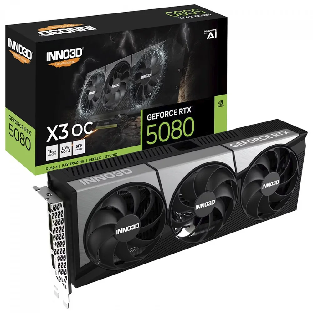 INNO3D GeForce RTX 5080 X3 OC 16GB GDDR7 256-bit (MPN N50803-16D7X-17603930)