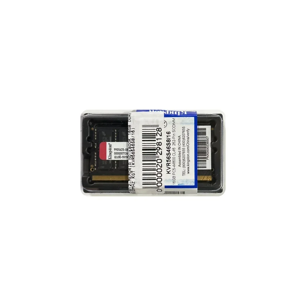 Kingston ValueRAM 16GB (1x16GB) DDR5 5600MHz CL46 SODIMM KVR56S46S8/16