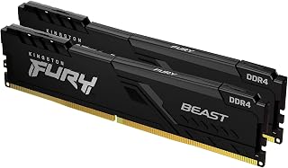 Kingston Fury Beast 16GB (2x8GB) DDR4 2666MHz CL16 Preto UDIMM KF426C16BBK2/16