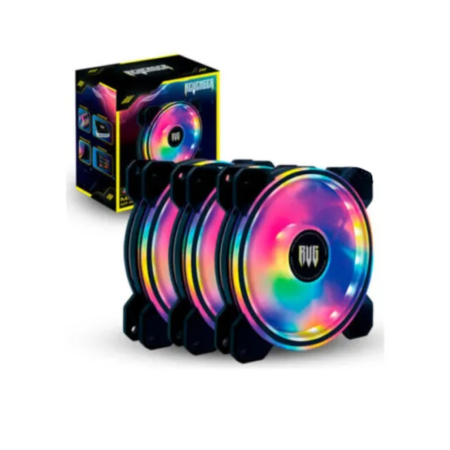 Revenger Maximus 120mm ARGB Preto Kit 3 Fans G-VR333K