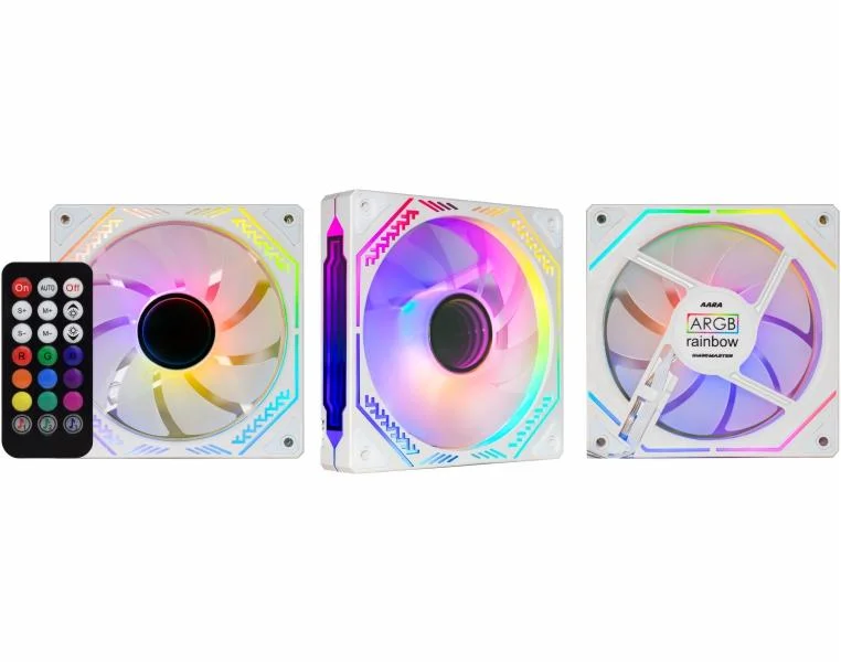 K-mex Infinite Space Aara 120mm ARGB White Kit 3 Fans