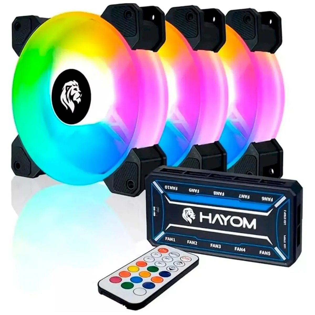 Hayom FC1306 120mm RGB Kit 3 Fans FC1306