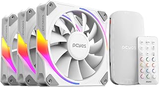 PCYES Sangue Frio 3 White Ghost Reverse 120mm ARGB White Kit 3 Fans K3ARGBSF3WGBR