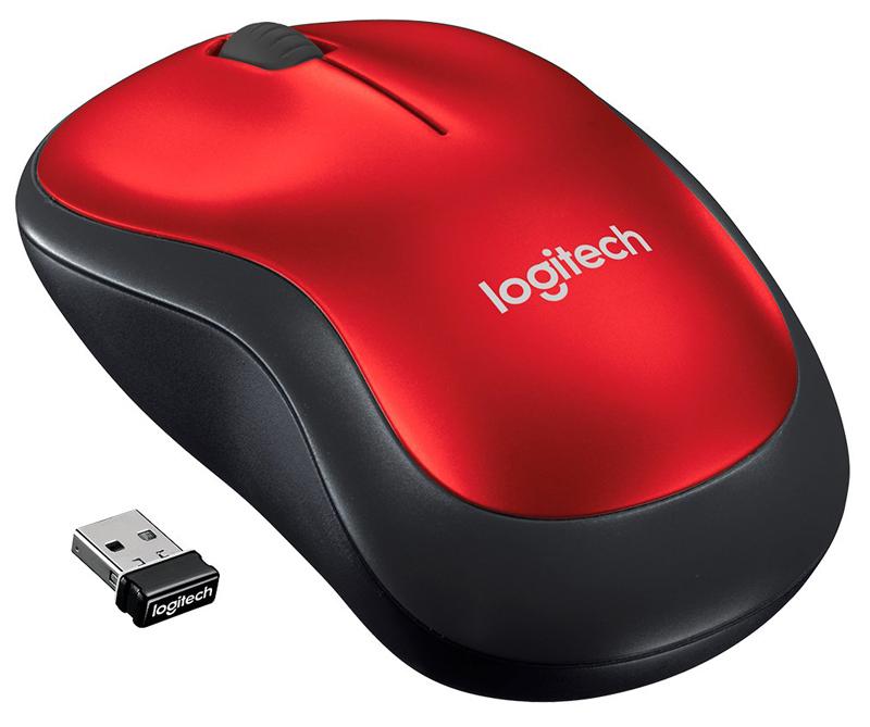 Logitech M185 Vermelho Sem Fio 910-003635