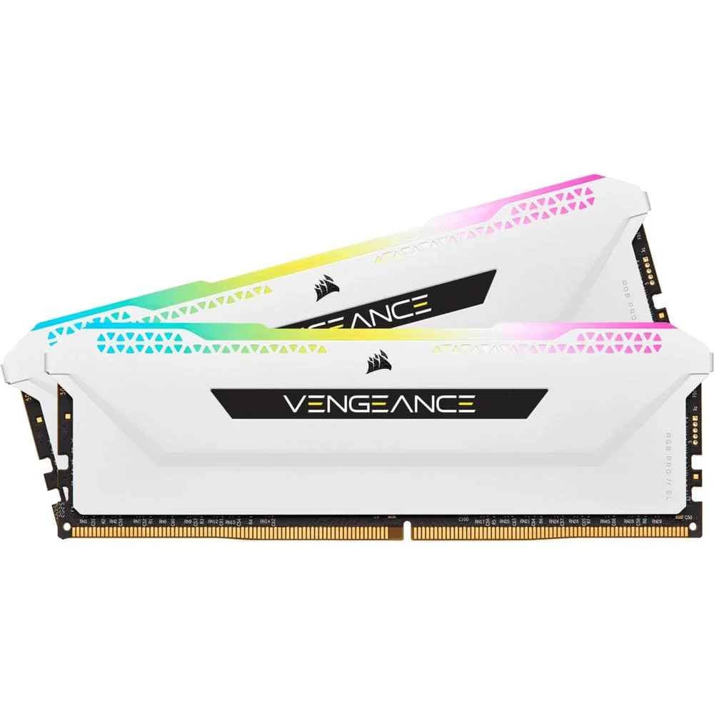 Corsair Vengeance RGB Pro SL 32GB (2x16GB) DDR4 3600MHz CL18 Branca RGB UDIMM CMH32GX4M2D3600C