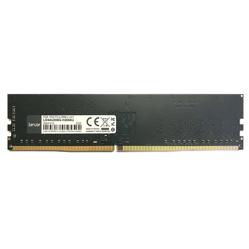 Lexar 8GB (1x8GB) DDR4 2666MHz CL19 UDIMM LD4AU008G-R2666U