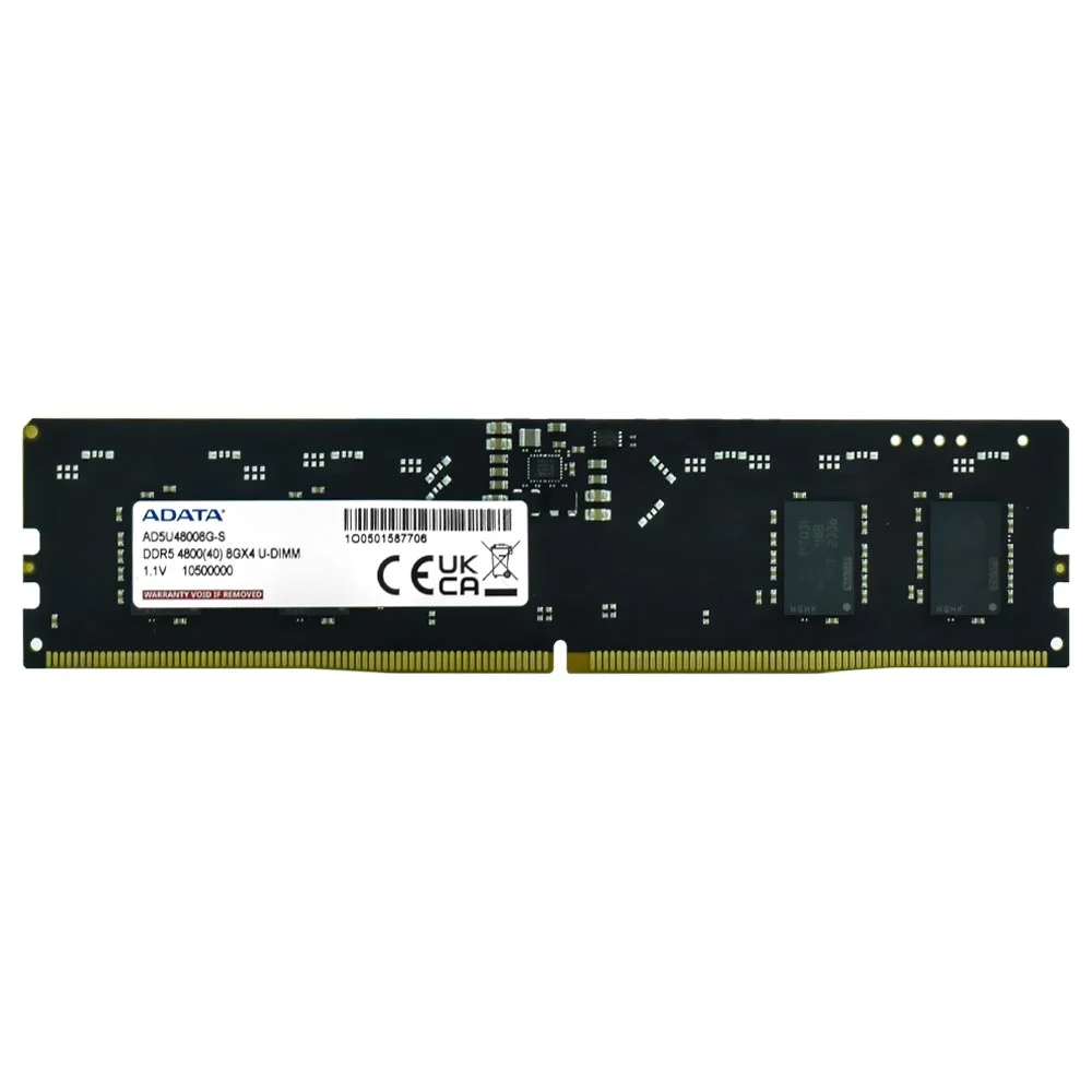 ADATA 8GB (1x8GB) DDR5 4800MHz UDIMM AD5U48008G-S