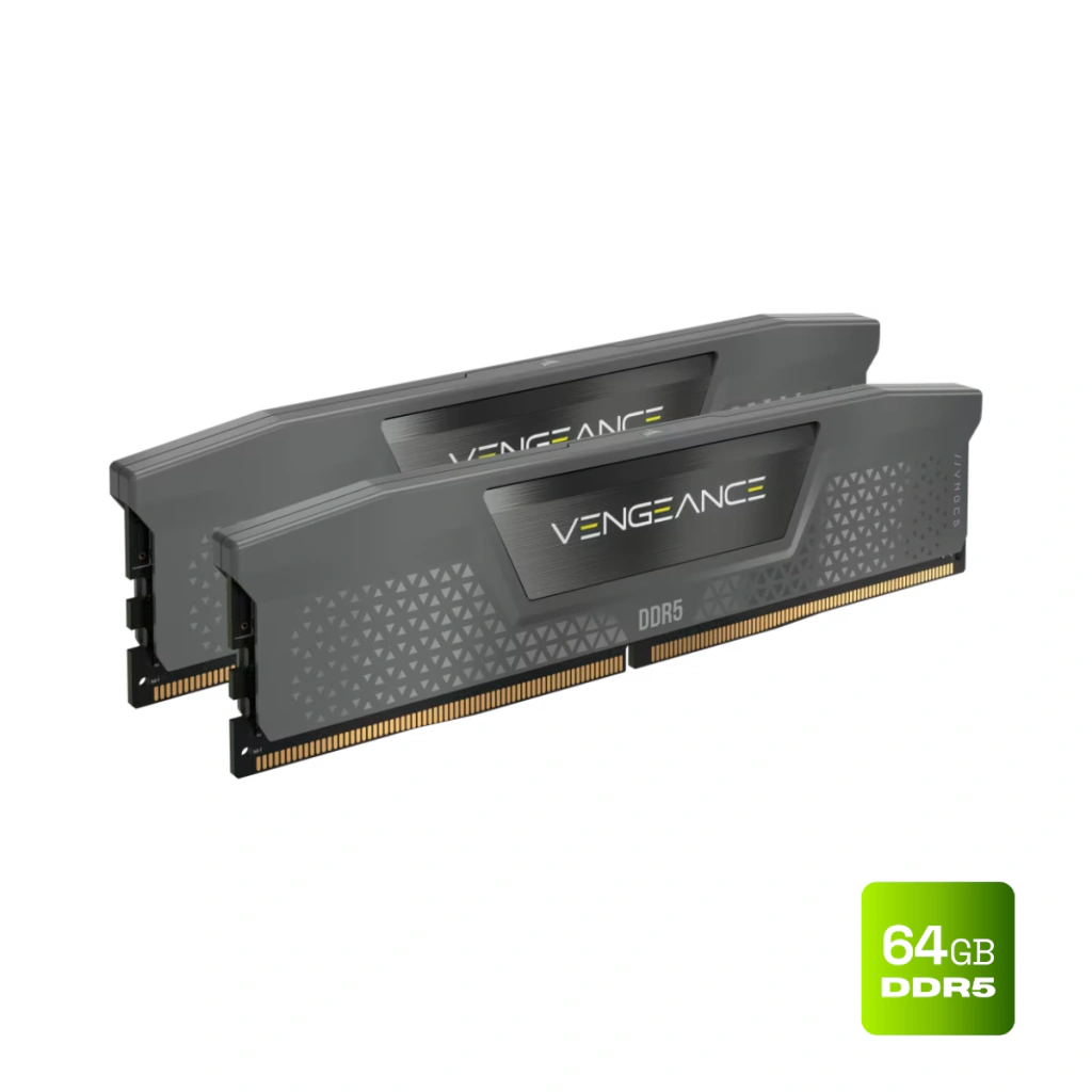 Corsair Vengeance 64GB (2x32GB) DDR5 6000MHz CL30 Cinza UDIMM CMK64GX5M2B6000Z30
