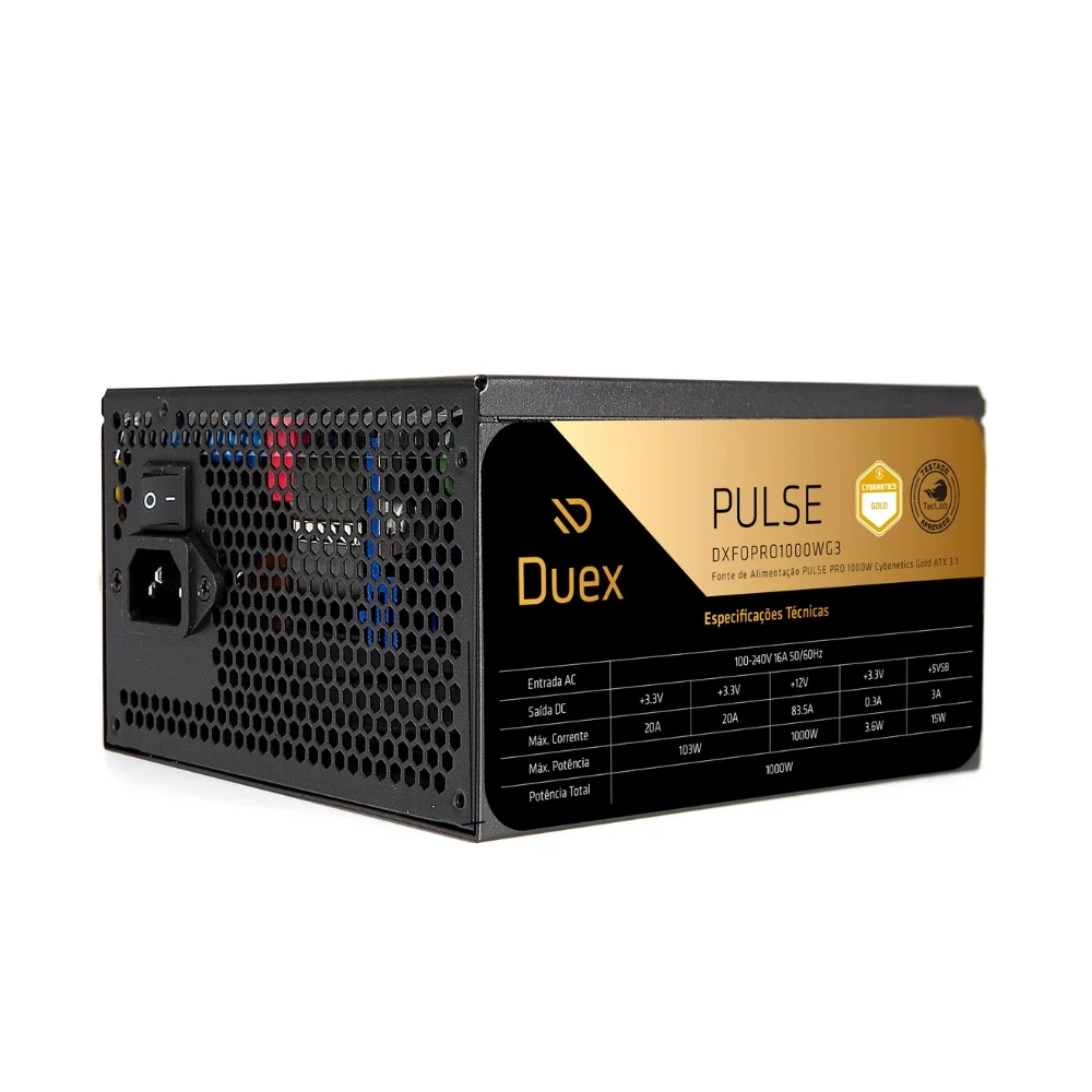 Duex Pulse Pro DXFOPRO1000WG3 1000W Cybenetics Gold Full Modular ATX 3.1