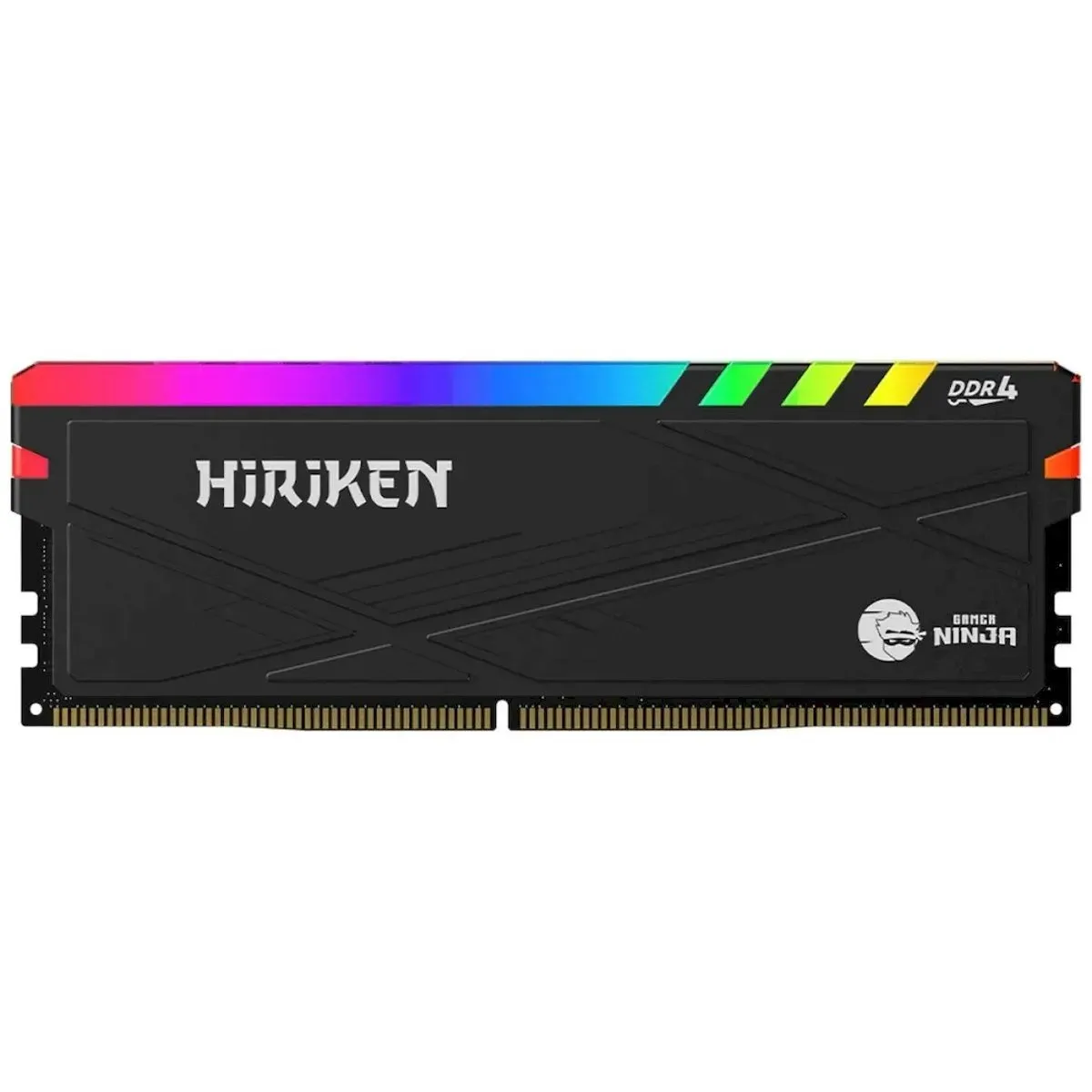 Hiriken 8GB (1x8GB) DDR4 3200MHz CL22 Preto RGB UDIMM GNRMHK8G32C22BD4A