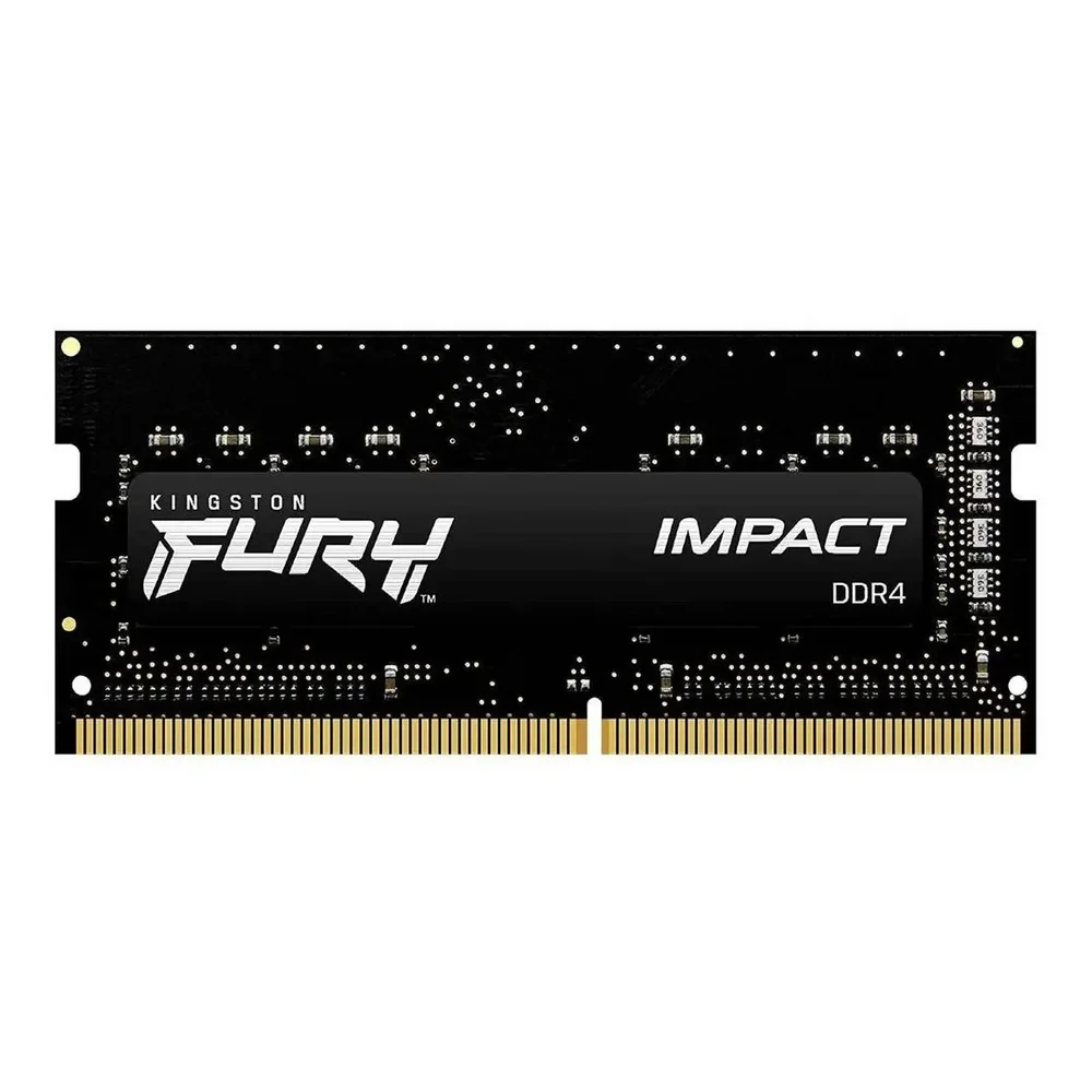 Kit 4x Kingston Fury Impact 16GB (1x16GB) DDR4 3200MHz CL20 Preto SODIMM KF432S20IB/16