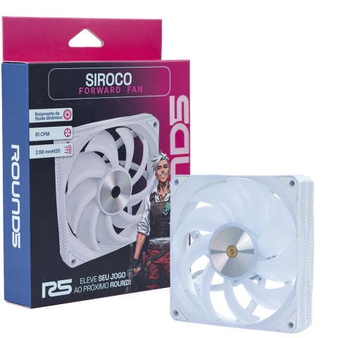 Round5 Siroco Forward High Performance 120mm Branco R5-SIROCO-FW-W-2206