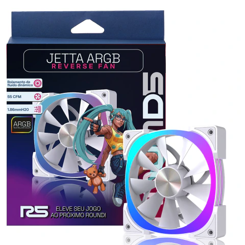 Round5 Jetta Reverse 120mm ARGB Branco R5-JETTA-RV-W-2292