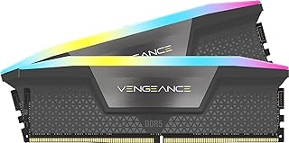 Corsair Vengeance RGB 64GB (2x32GB) DDR5 6000MHz CL28 Cinza RGB UDIMM CMH64GX5M2B6000Z28