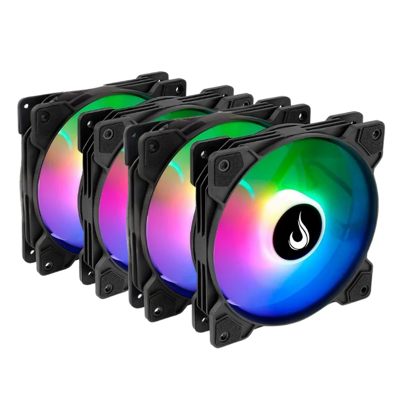 Rise Mode X ARGB 120mm ARGB Preto Kit 4 Fans RM-XLD-ARGB