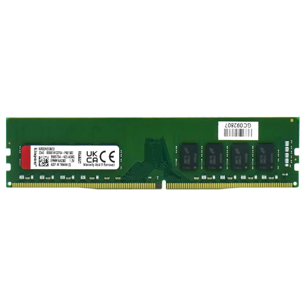 Kingston ValueRAM 32GB (1x32GB) DDR4 3200MHz CL22 UDIMM KVR32N22D8/32