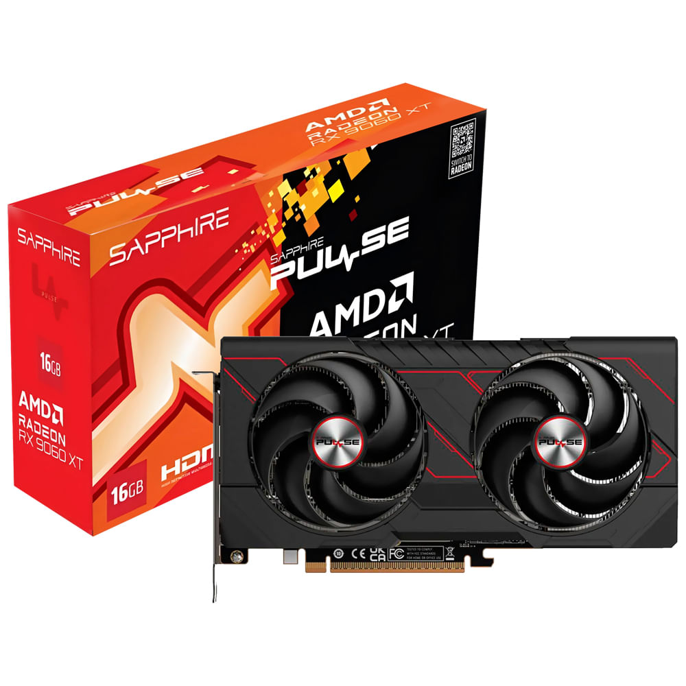 SAPPHIRE PULSE AMD Radeon RX 9060 XT OC 16GB GDDR6