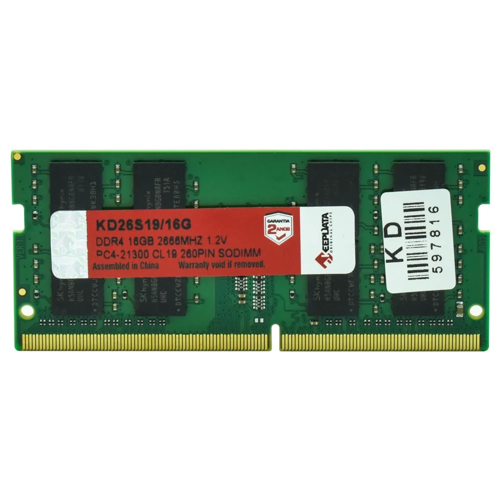 Keepdata 16GB (1x16GB) DDR4 2666MHz CL19 SODIMM KD26S19/16G