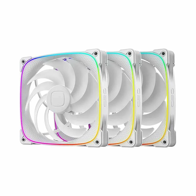 Geometric Future Squama 2503w 140mm ARGB Branco Kit 3 Fans