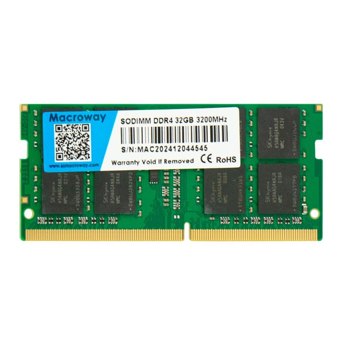 Macroway 32GB DDR4 3200MHz CL22 SODIMM