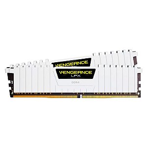 Corsair Vengeance LPX 32GB (2x16GB) DDR4 3200MHz CL16 Branca UDIMM CMK32GX4M2E3200C16W