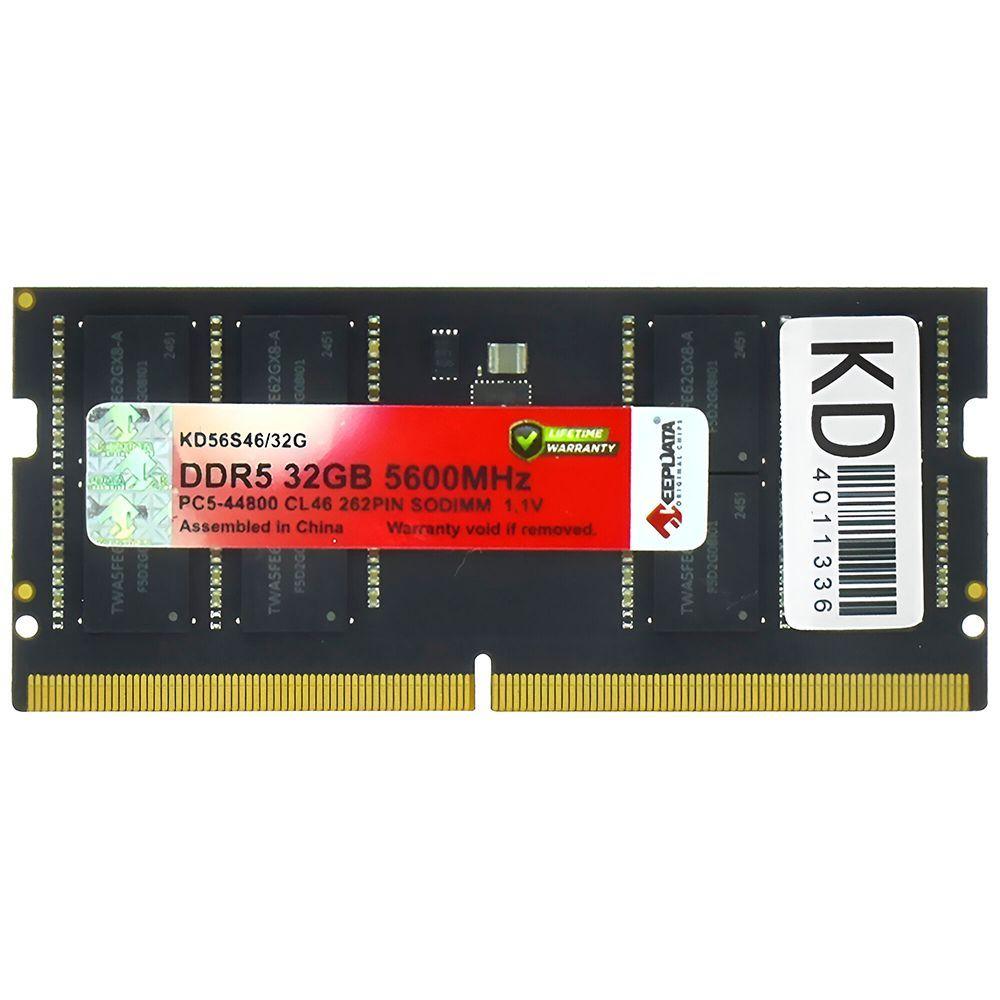 Keepdata 32GB (1x32GB) DDR5 5600MHz CL46 SODIMM KD56S46-32G