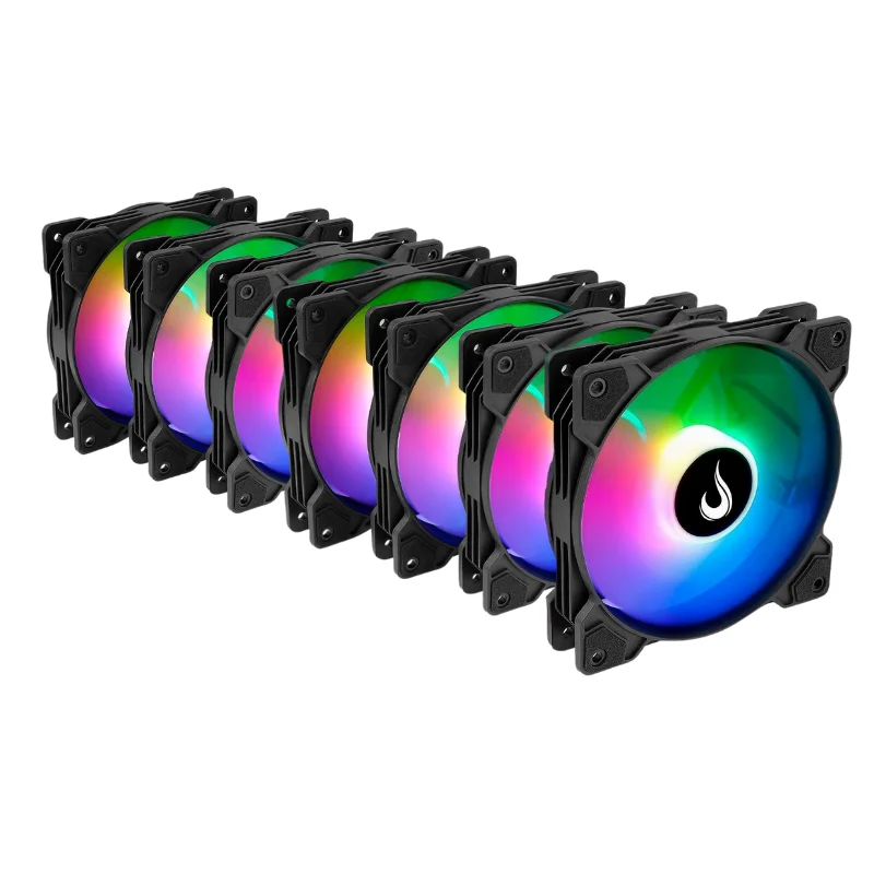 Rise Mode X ARGB 120mm ARGB Preto Kit 7 Fans RM-XLD-ARGB